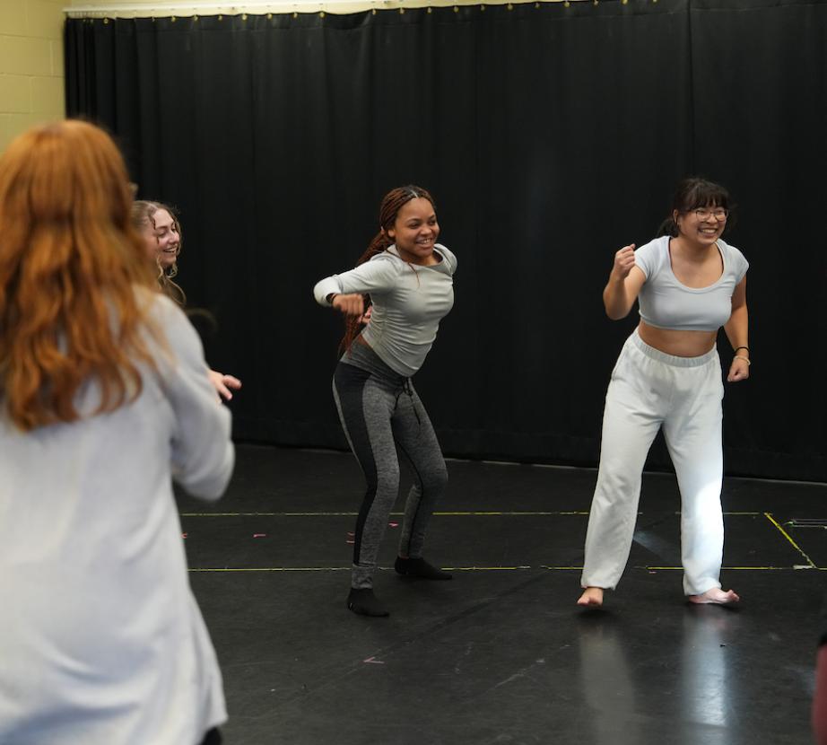 Dance/Movement Therapy students demonstrate techniques