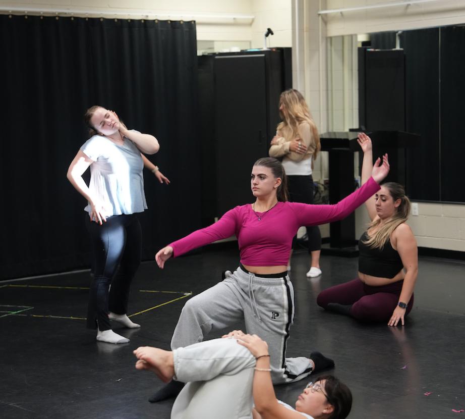 Dance/Movement Therapy students demonstrate techniques