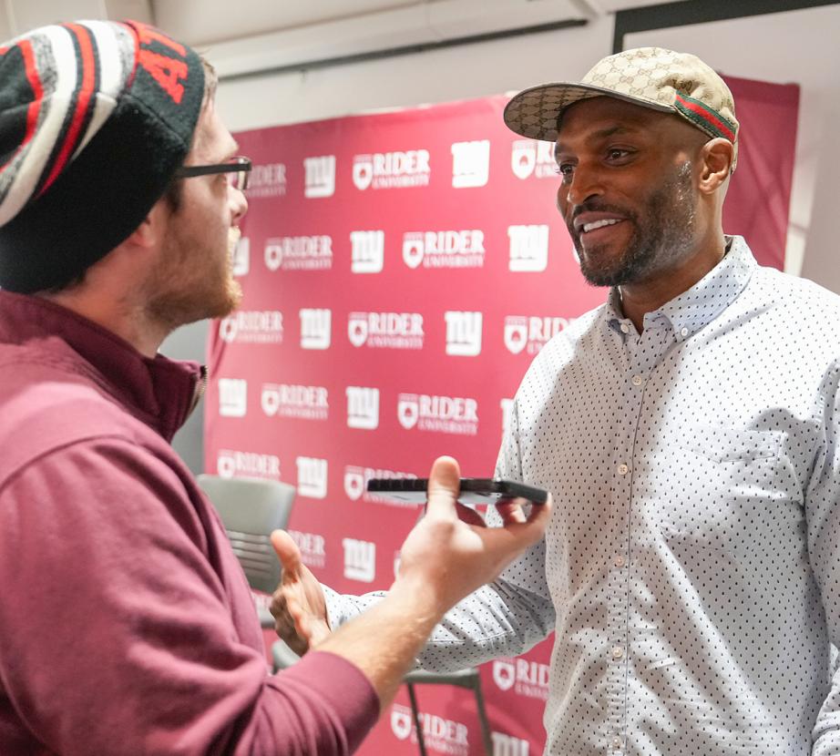 Student asking Amani Toomer question