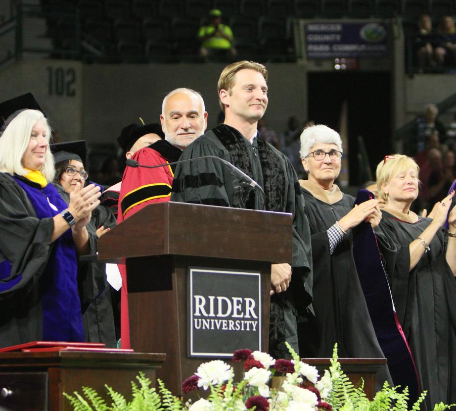 Honorary Degree Recipient Scott Ruskan at Commencement 2026