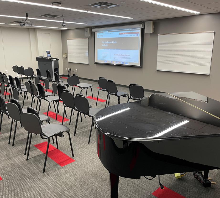 Fine Arts 110 classroom interior