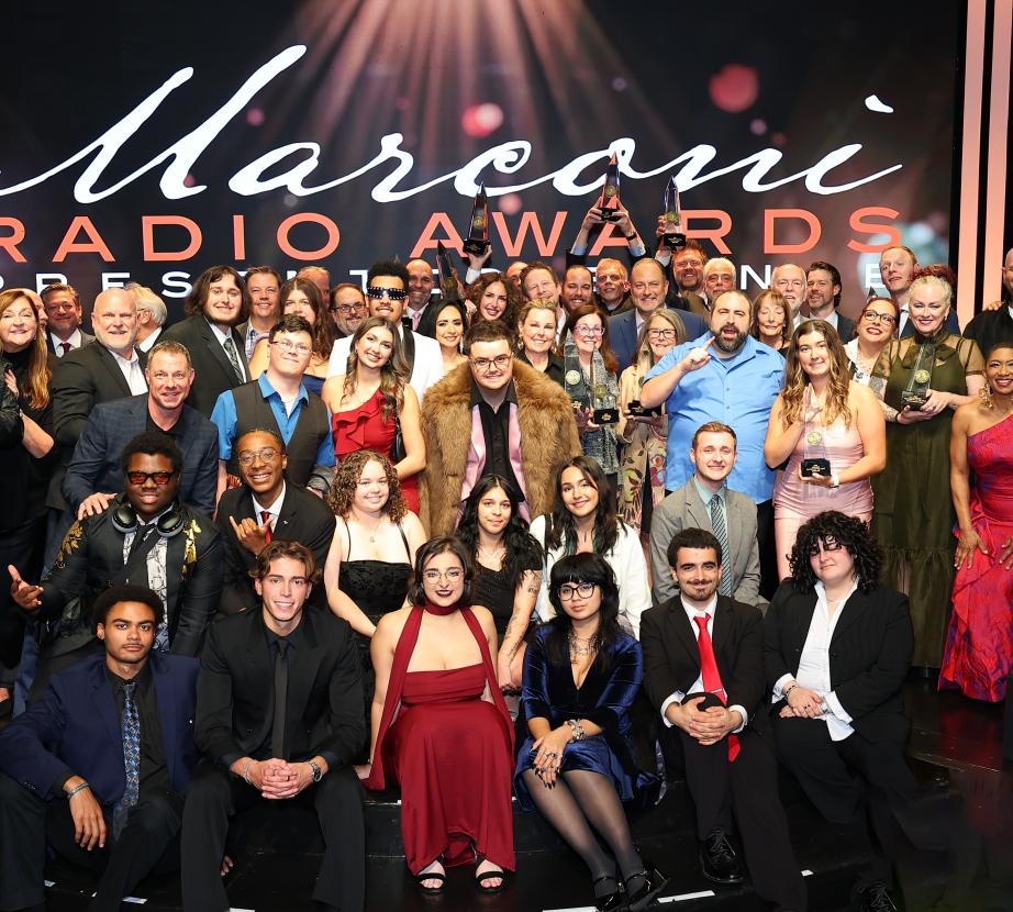 Large group photo at Marconi Radio Awards