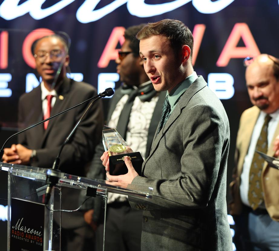 Student accepts Marconi Radio Award