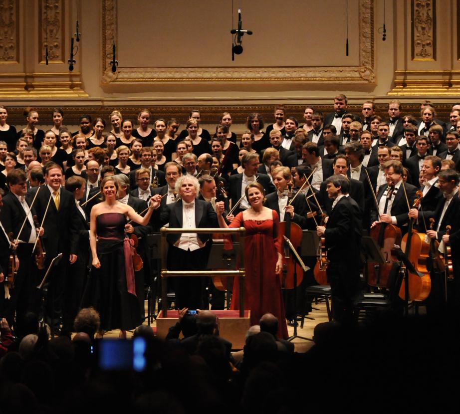 Final bow with Sir Simon Rattle and the Berliner Philharmoni