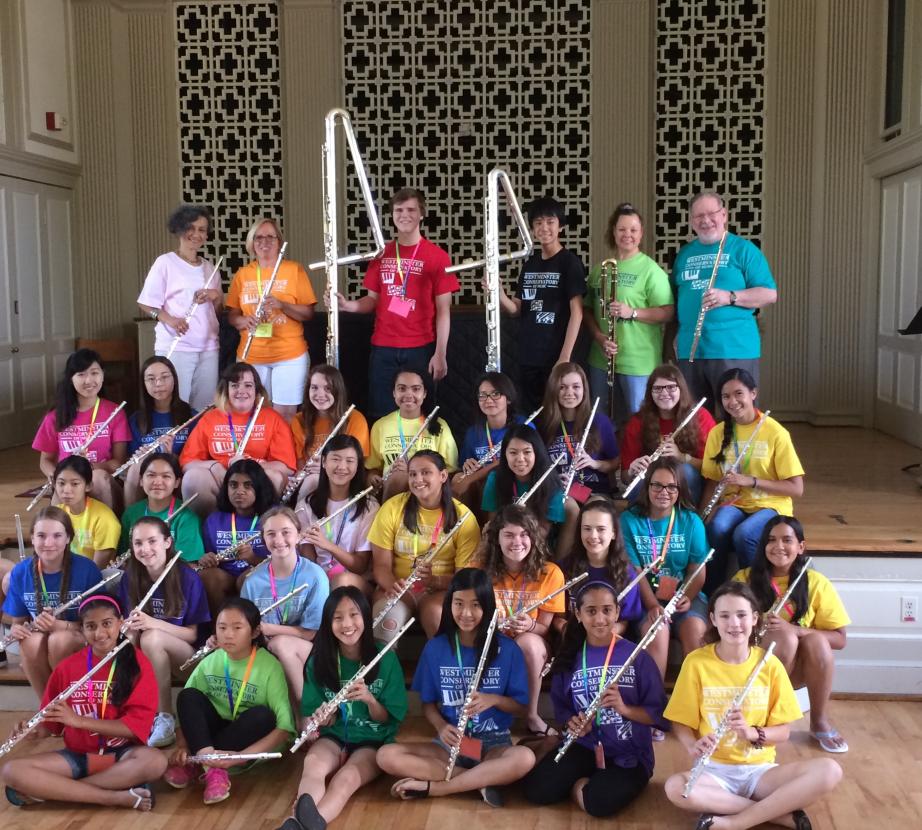 Flute Camp Students in a Group