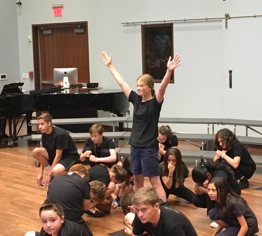 Students in studio