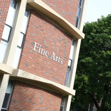 Exterior shot of the Fine Arts Building