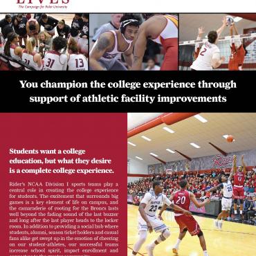 Athletics Campaign brochure