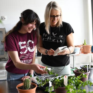 Dr. Kerrie Sendall and student