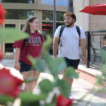 Students walking near SRC