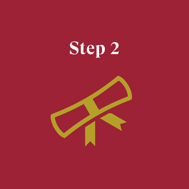 Step 2 icon - diploma