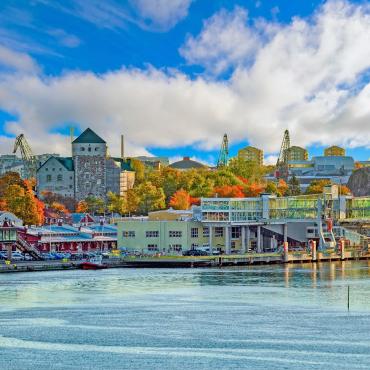 City and river in Finland