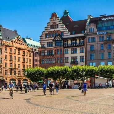 Public square in Sweden