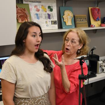 Vocal coaching with faculty and student