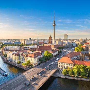 aerial view of Berlin, Germany