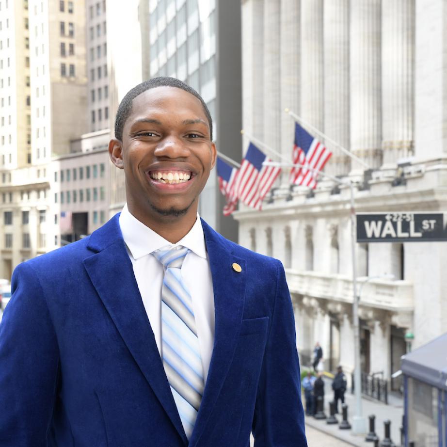 A student on Wall Street