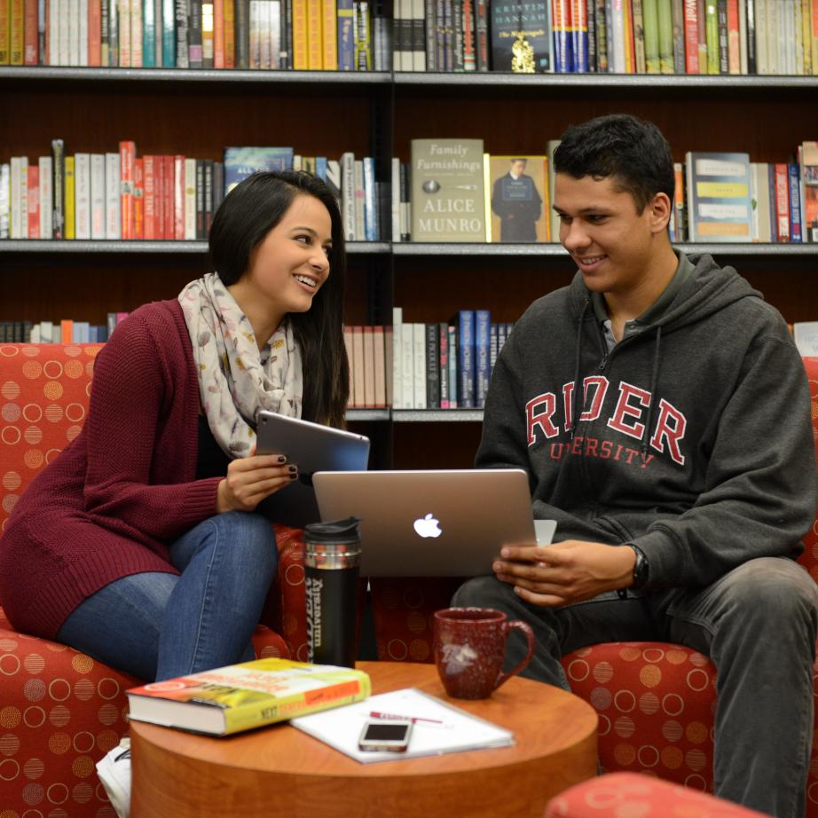 Continuing studies students study on campus