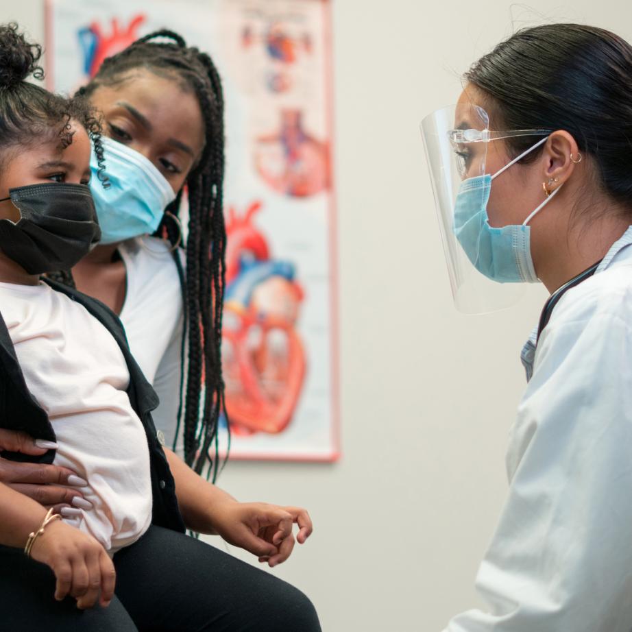 Nurse with patients
