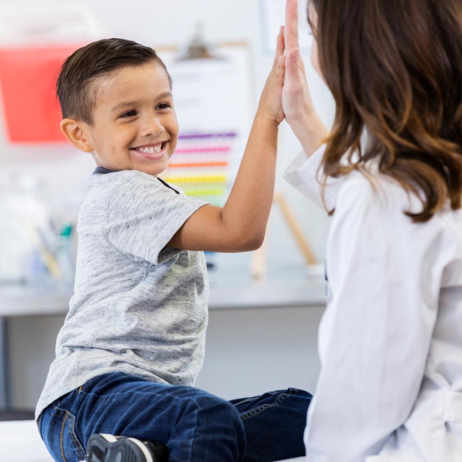 nurse with child patient