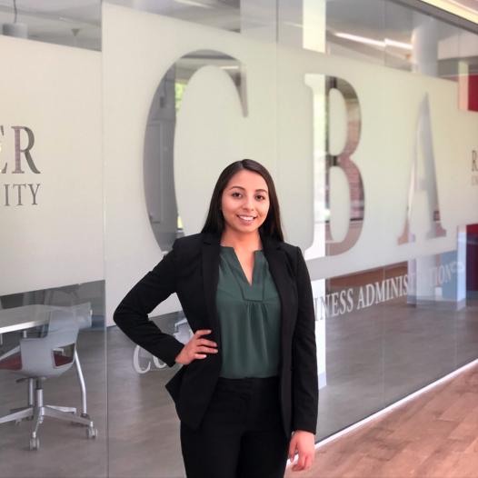 Rubi Leyva in the Norm Brodsky College of Business