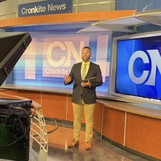 Gianluca in Cronkite News studio