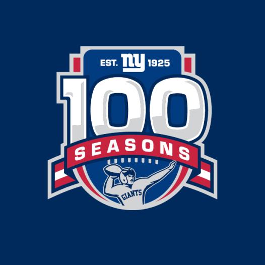 NY Giants 100 Seasons logo