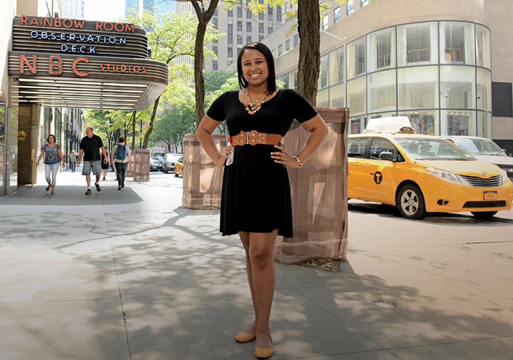 Mikaela Batts at NBC internship