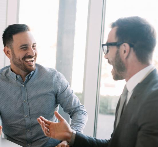 business colleagues in a discussion
