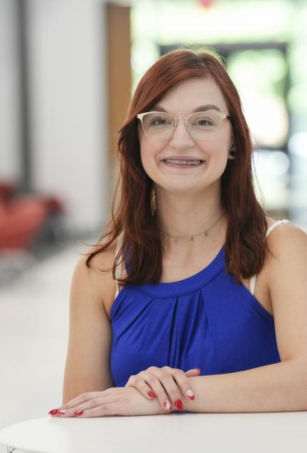 Student smiling
